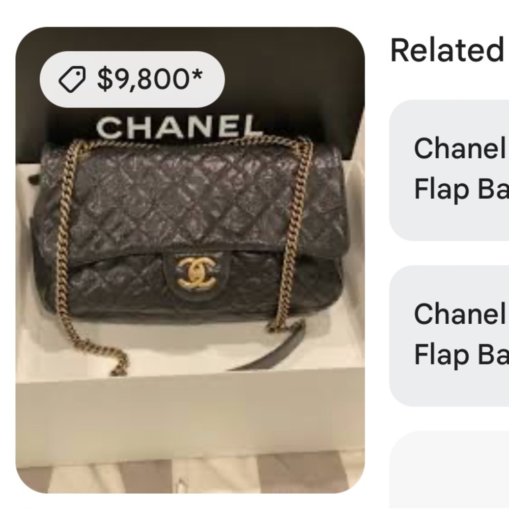 Chanel Easy Flap Jumbo Caviar Leather shoulder bag - Picture 13 of 13